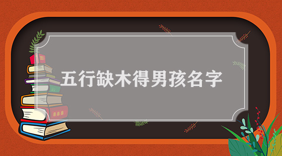 五行缺木的孩名字