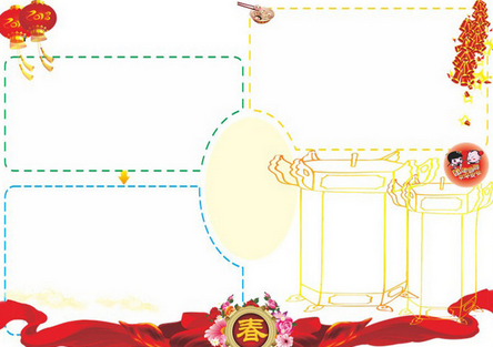 雞年春節(jié)手抄報